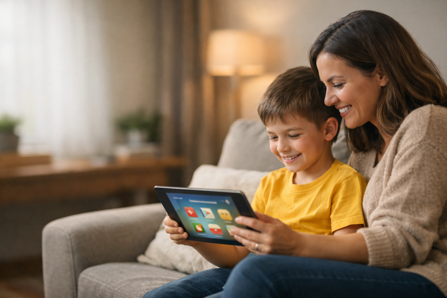 Mother and son learning together: How to choose the right language learning app