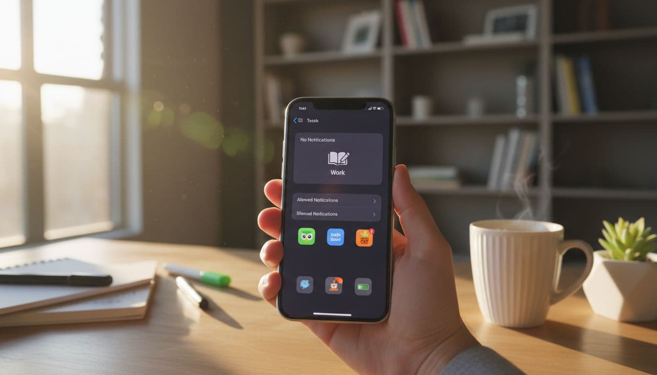 phone focus mode illustration