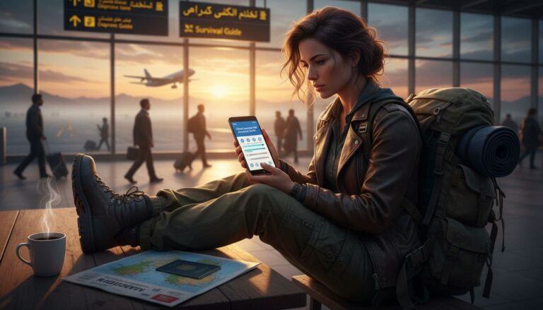 ofline language app illustration