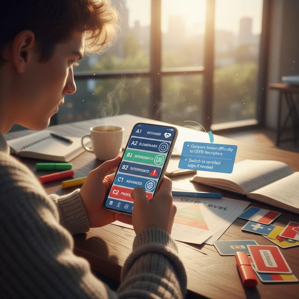 language app CEFR levels
