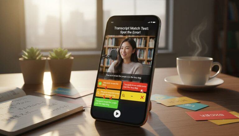 transcript match test