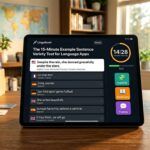 sentence variety test for language apps