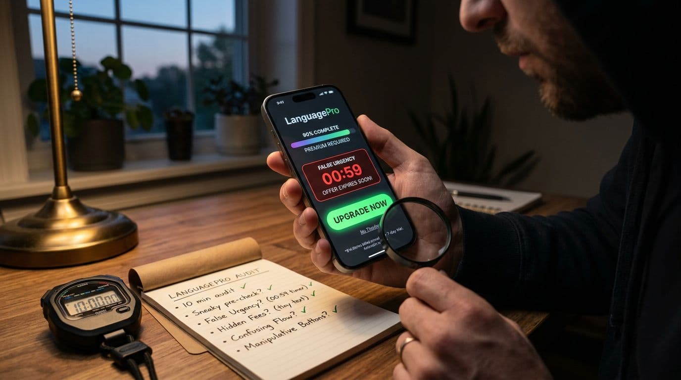 dark patterns upsells