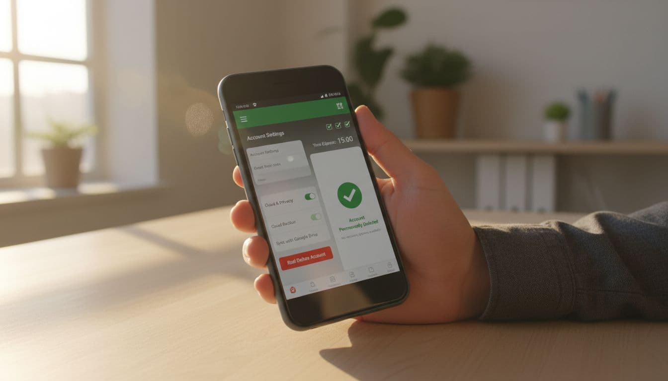 delete language app account