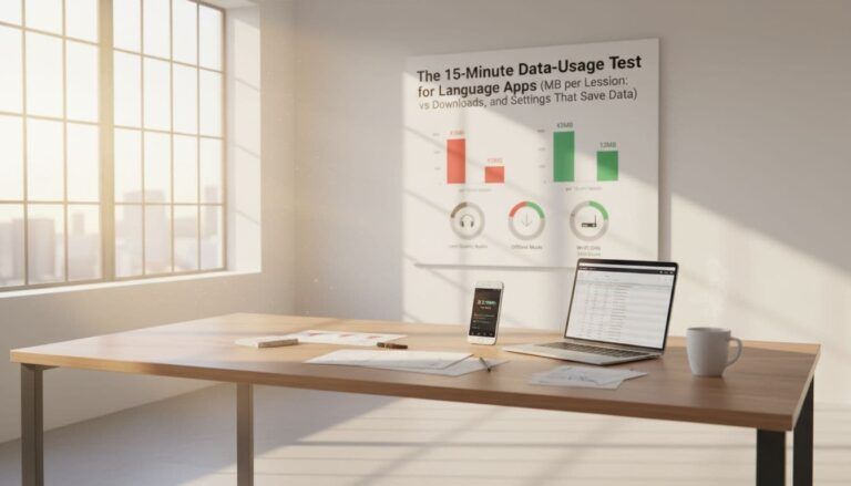 language app data usage