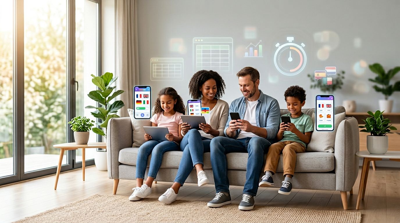 language app family plan