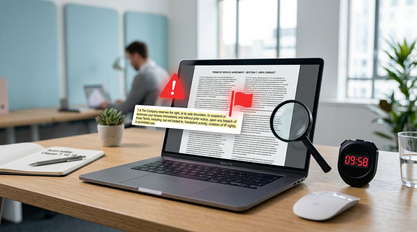 terms of service red flags